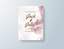Whimsical watercolor menu card in rose gold tones with an autumn theme vector