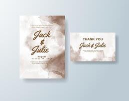 Romantic watercolor invitation in mauve tones with a rustic theme vector