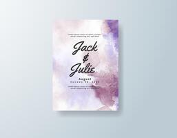 Refined watercolor invitation in mint green tones with a spring theme vector