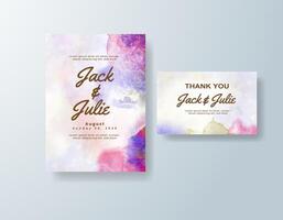 Hand-painted watercolor menu card in sky blue tones with a spring theme vector