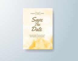 Custom watercolor announcement in dusty blue tones with a garden theme vector