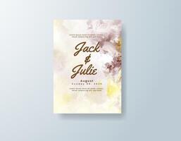 Whimsical watercolor details card in navy blue tones with a vintage theme vector