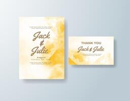 Artistic watercolor save-the-date in rose gold tones with a beach theme vector