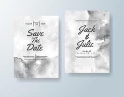 Graceful watercolor announcement in ivory tones with a spring theme vector