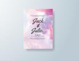 Custom watercolor RSVP card in champagne tones with a tropical theme vector