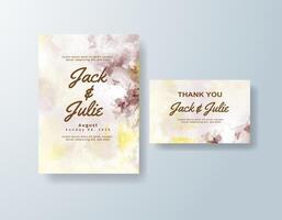 Hand-painted watercolor RSVP card in sage green tones with a beach theme vector
