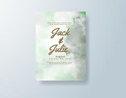 Graceful watercolor save-the-date in dusty blue tones with a romantic theme vector
