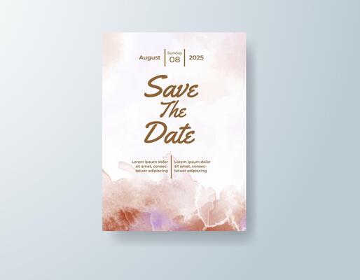 Fine art watercolor stationery set in mint green tones with a romantic theme