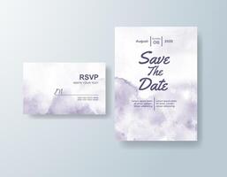 Graceful watercolor save-the-date in terracotta tones with a floral theme vector