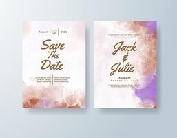 Handcrafted watercolor invitation in sage green tones with a vintage theme vector