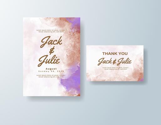 Bold watercolor stationery set in navy blue tones with a tropical theme