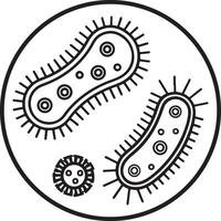 Bacteria and Microbe Elements vector