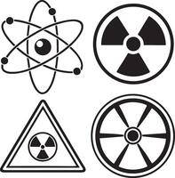 Radioactive Hazard Symbols vector