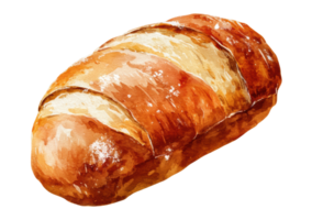 Freshly baked artisan bread with golden crust and soft texture png