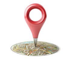 Location marker highlighting urban map for navigation purpose png