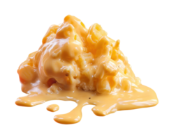 Cheesy melted sauce perfect for enhancing snacks and meals png