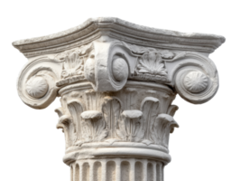Classical architecture with detailed Corinthian column design png