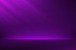 Empty stage glowing Purple color light on black background space for selling products on the website. Empty room with spotlight effect. illustration vector