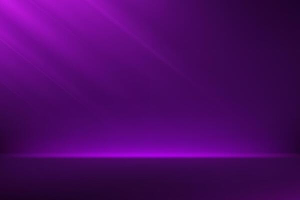 Empty stage glowing Purple color light on black background space for selling products on the website. Empty room with spotlight effect. illustration