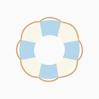 a lifebouy icon on a white background vector