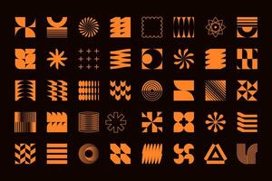 Modern Geometrical Shapes Set vector