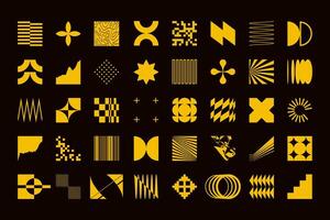 Abstract Geometrical Shapes Set vector