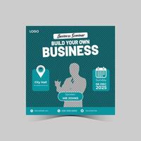 Business Social Media Post Design vector