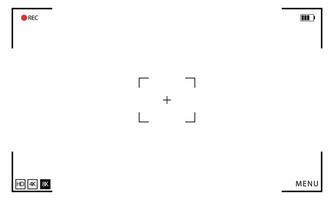 camera viewfinder frame. Camera recording screen template for overlay vector