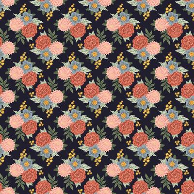 Summer, flowers, bouquets, damask Seamless Pattern. bohemian, Rose dahlia romantic texture for textile