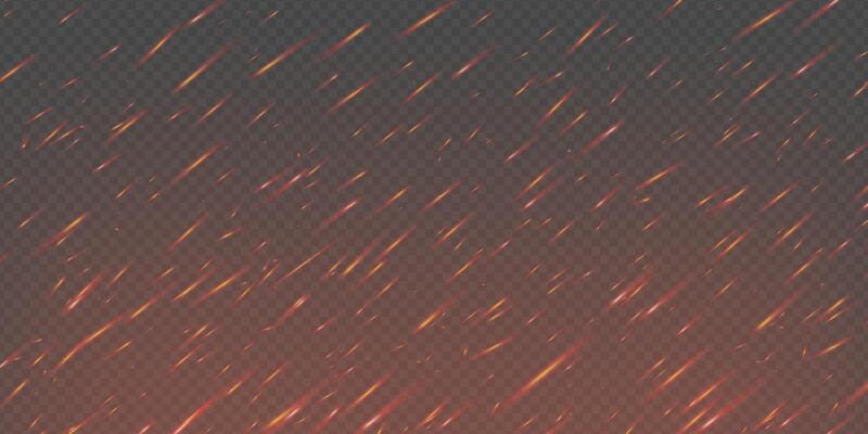 Burning fire background with hot sparks, flying embers and glowing ash. Fiery orange and red texture evokes heat, power and danger. Apocalyptic, explosive or dramatic scenes bg.