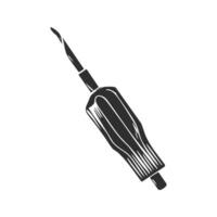 Screwdriver Silhouette Illustration. Essential Tool For Diy And Repair Projects Isolated Illustration vector
