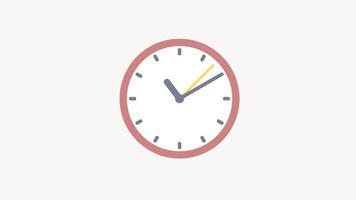 Clock Animation, Timepiece Motion Graphics, Deadline Countdown Footage video
