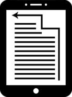 E-Reader Icon - Digital Book and Document Reader vector