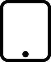 Blank Tablet Device Icon - Mobile Technology and Smart Device vector