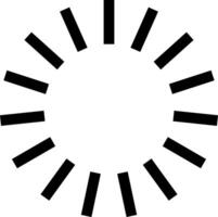 Loading Spinner Icon - Black Minimalist Progress Indicator vector