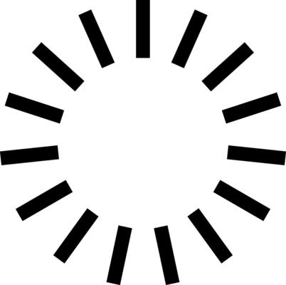 Loading Spinner Icon - Black Minimalist Progress Indicator