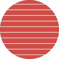 Sunset with Bold Horizontal Lines vector