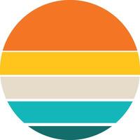 Sunset Horizon with Color Blends vector