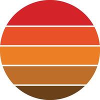 Sunset Art Background for Presentations vector