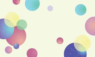 Abstract modern art background design featuring vibrant circles and spots in pink, blue, yellow, red, green, and purple over a light beige or white backdrop. Bold and creative style vector