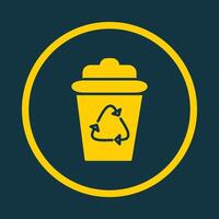 Recycle Bin trendy art design perfect amazing design colorful useful illustration vector