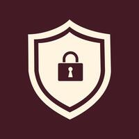 Security shield trendy art design pleasant amazing colorful useful illustration vector