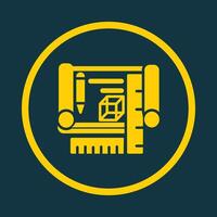 Blueprints trendy art design fascinating amazing design colorful useful illustration vector