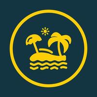 Beach trendy art design likely amazing design colorful useful illustration vector