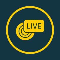 Live Broadcast trendy art design magnificent amazing design colorful useful illustration vector