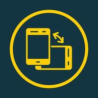 Mobile rotate trendy art design fascinating amazing design colorful useful illustration vector