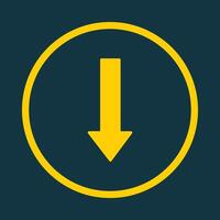 Arrow Down trendy art design fascinating amazing design colorful useful illustration vector
