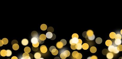 Vibrant bokeh lights, border pattern, creating a festive, luxurious atmosphere for Christmas. Golden photo