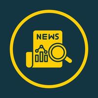 News Analysis trendy art design magnificent amazing design colorful useful illustration vector