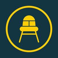 High Chair trendy art design magnificent amazing design colorful useful illustration vector